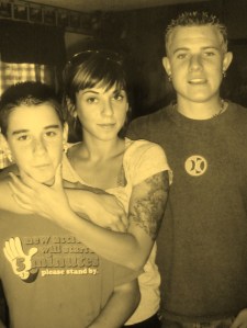 My Two Brothers And I. Mitch is the blonde, Dakota is the brunette. Our last photo together.